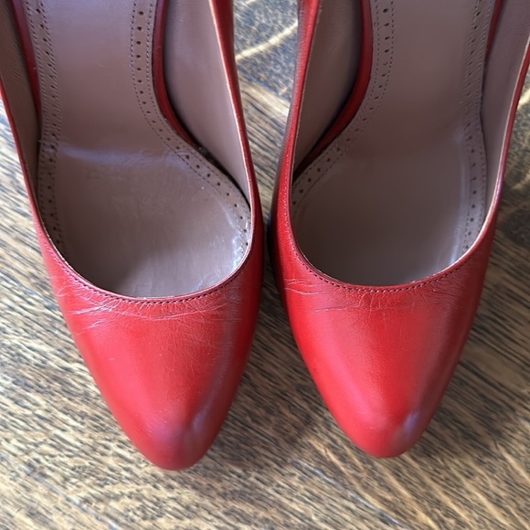 Rare Alaïa Lipstick Red 4.75" Heels 37.5 - Picture 11 of 13
